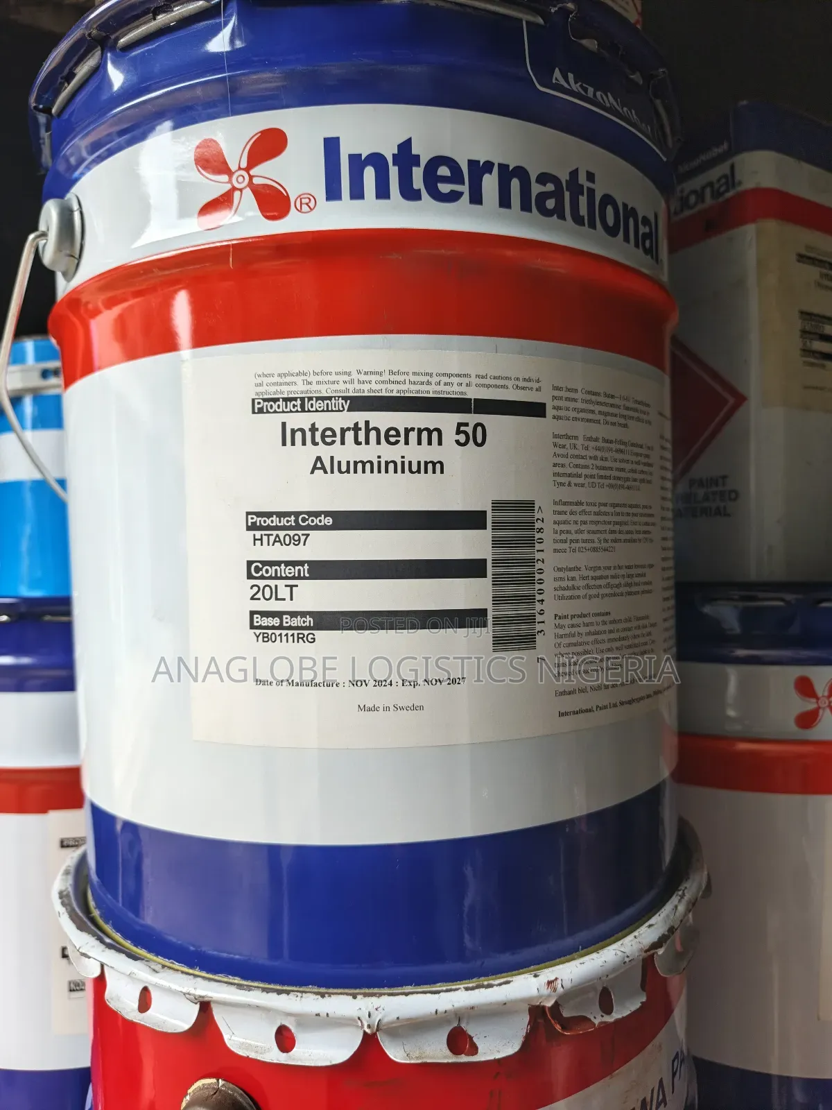 Intertherm 50 Aluminum. International Marine Paint