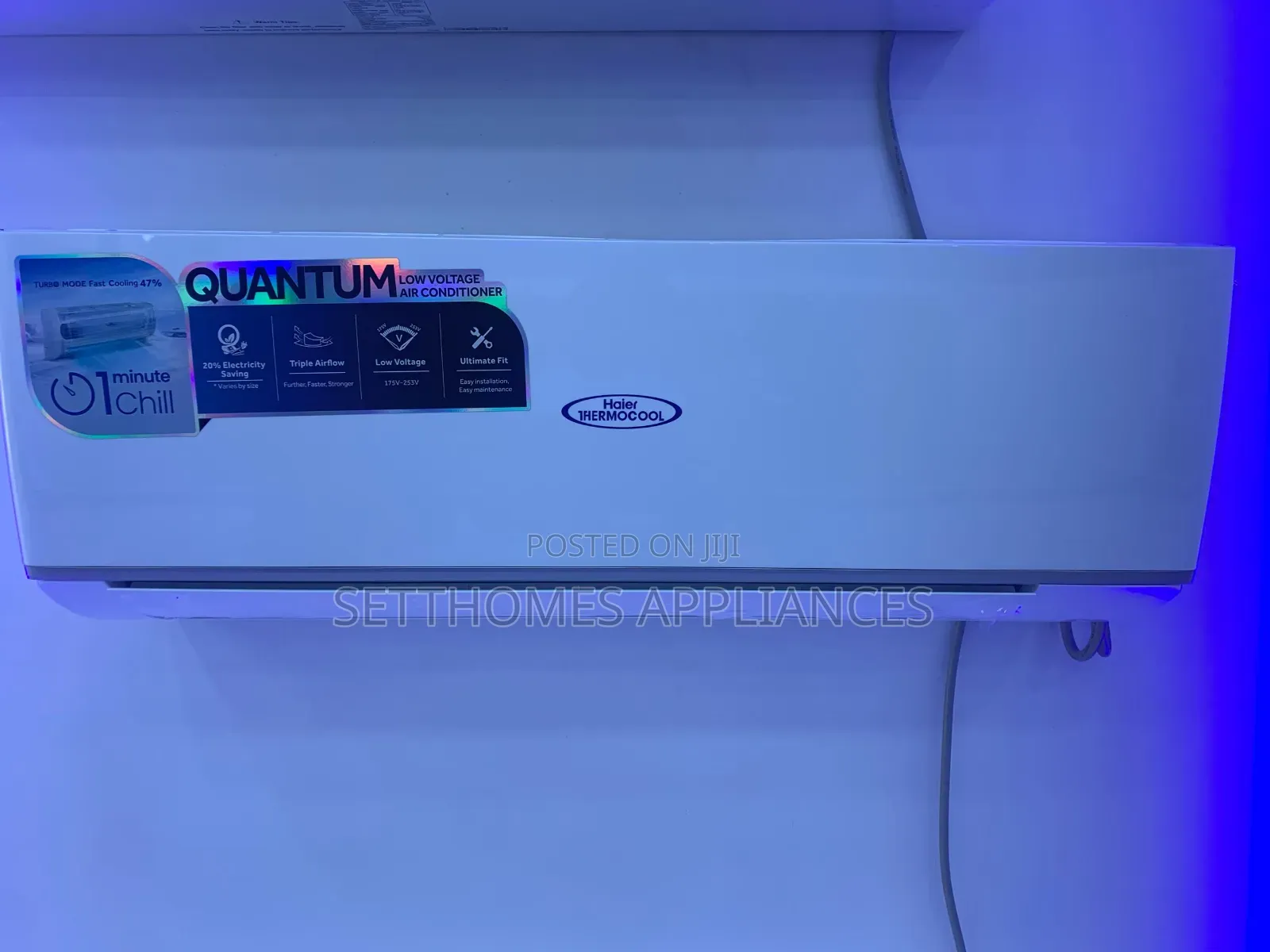 1.5hp Haier Thermocool Non Inverter Quantum Low Voltage Ac