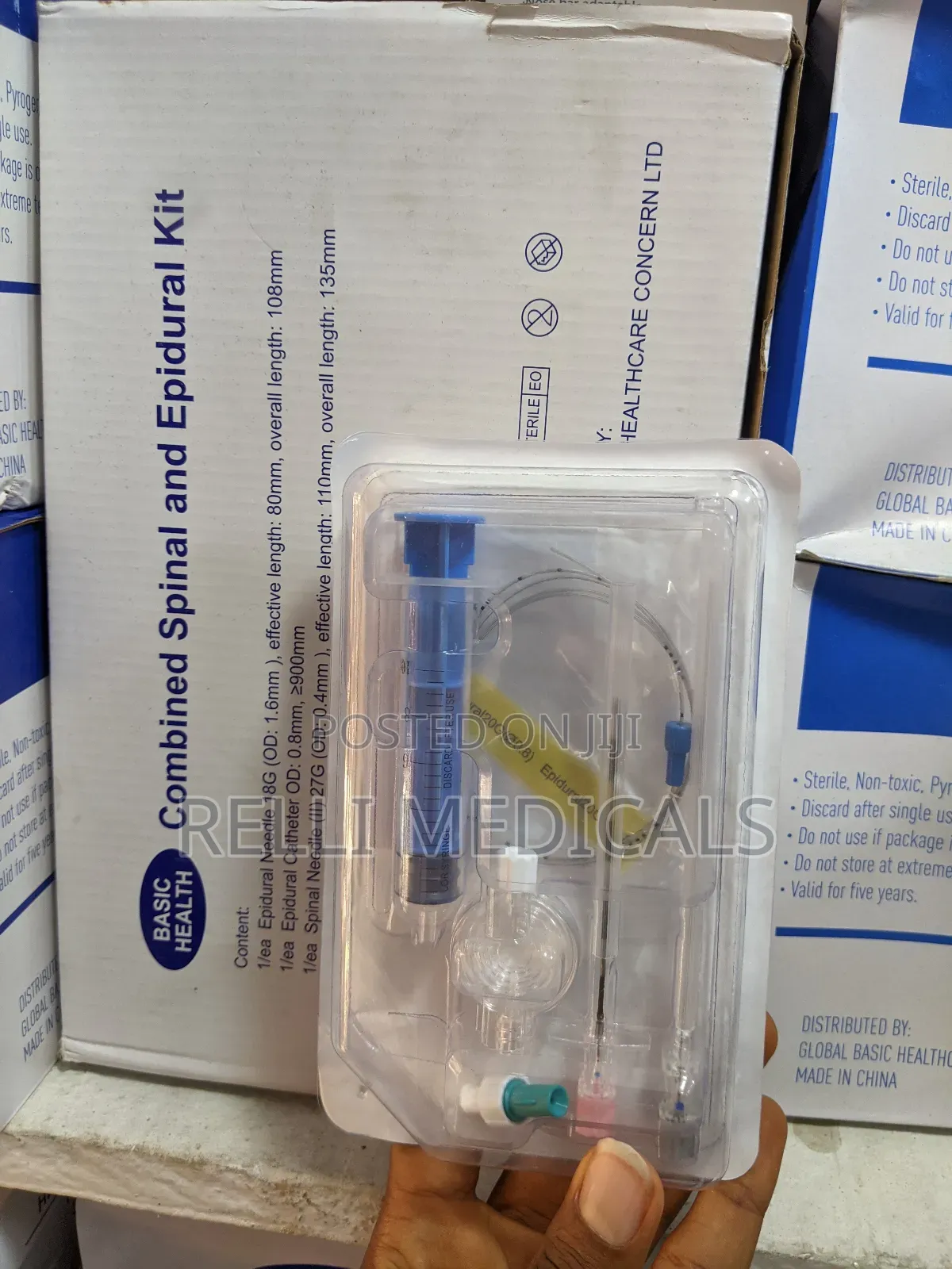 Combined Epidural and Spinal Kit