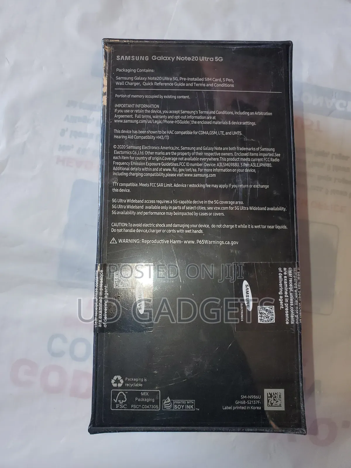 New Samsung Galaxy Note 20 Ultra 5G 256 GB Black