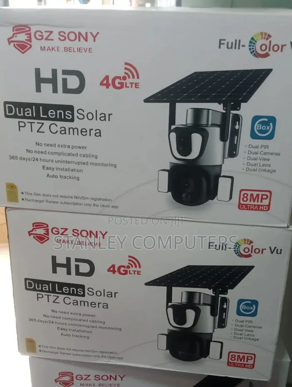 Gz Sony Dual Lens Solar PTZ 8mp Camera