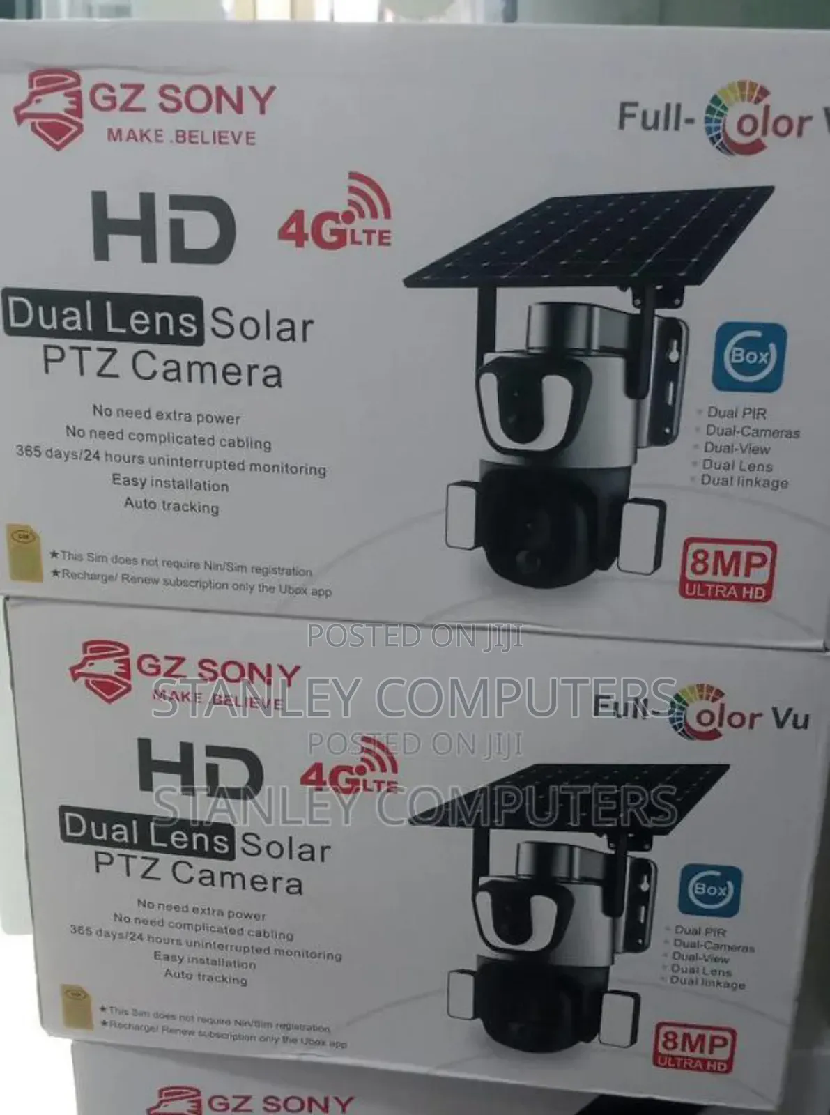 Gz Sony Dual Lens Solar PTZ 8mp Camera
