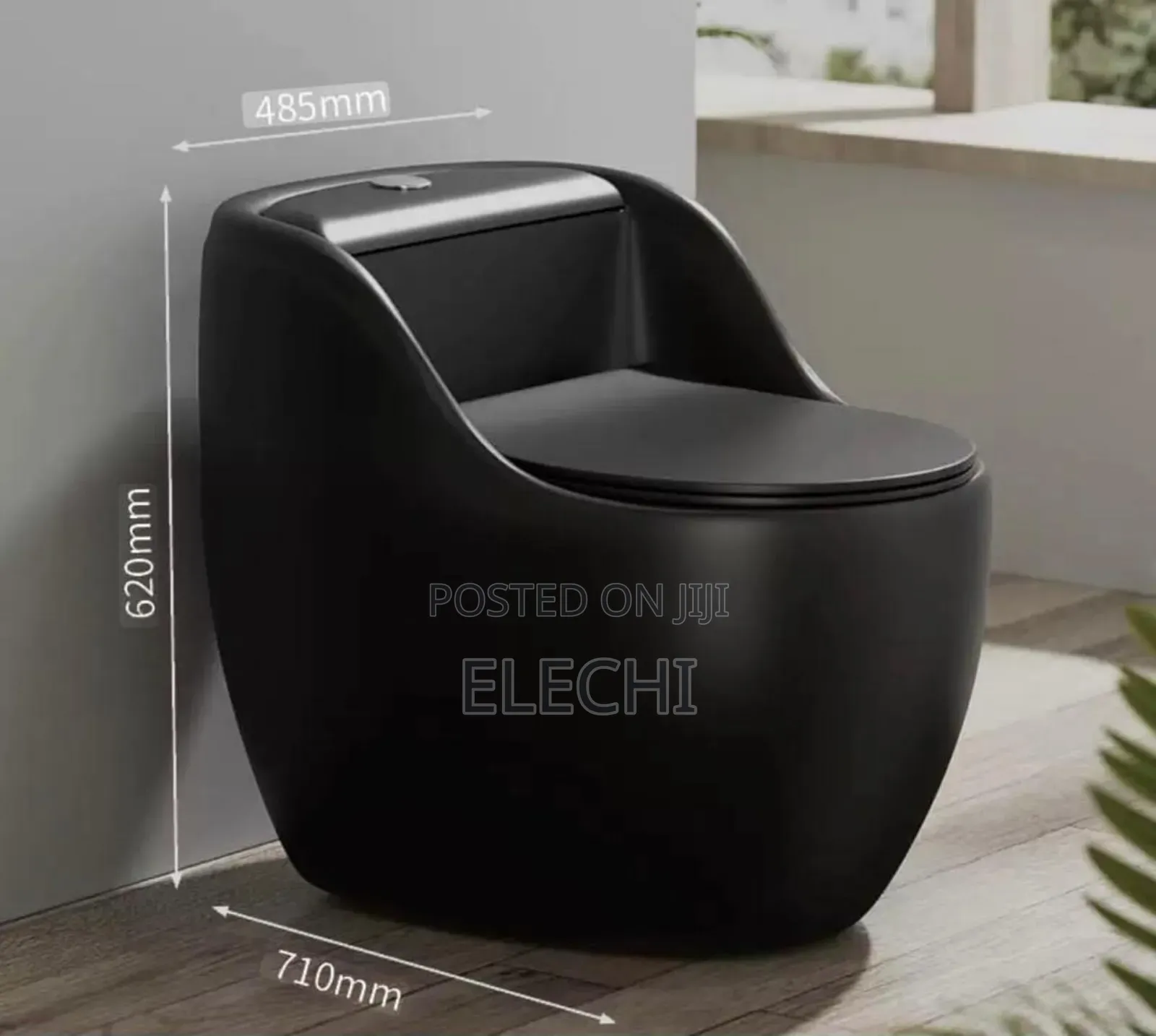Big Executive Wc Black (Tankless)