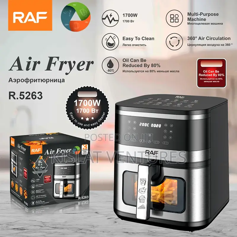 Raf 8l Air Fryer - 1700w