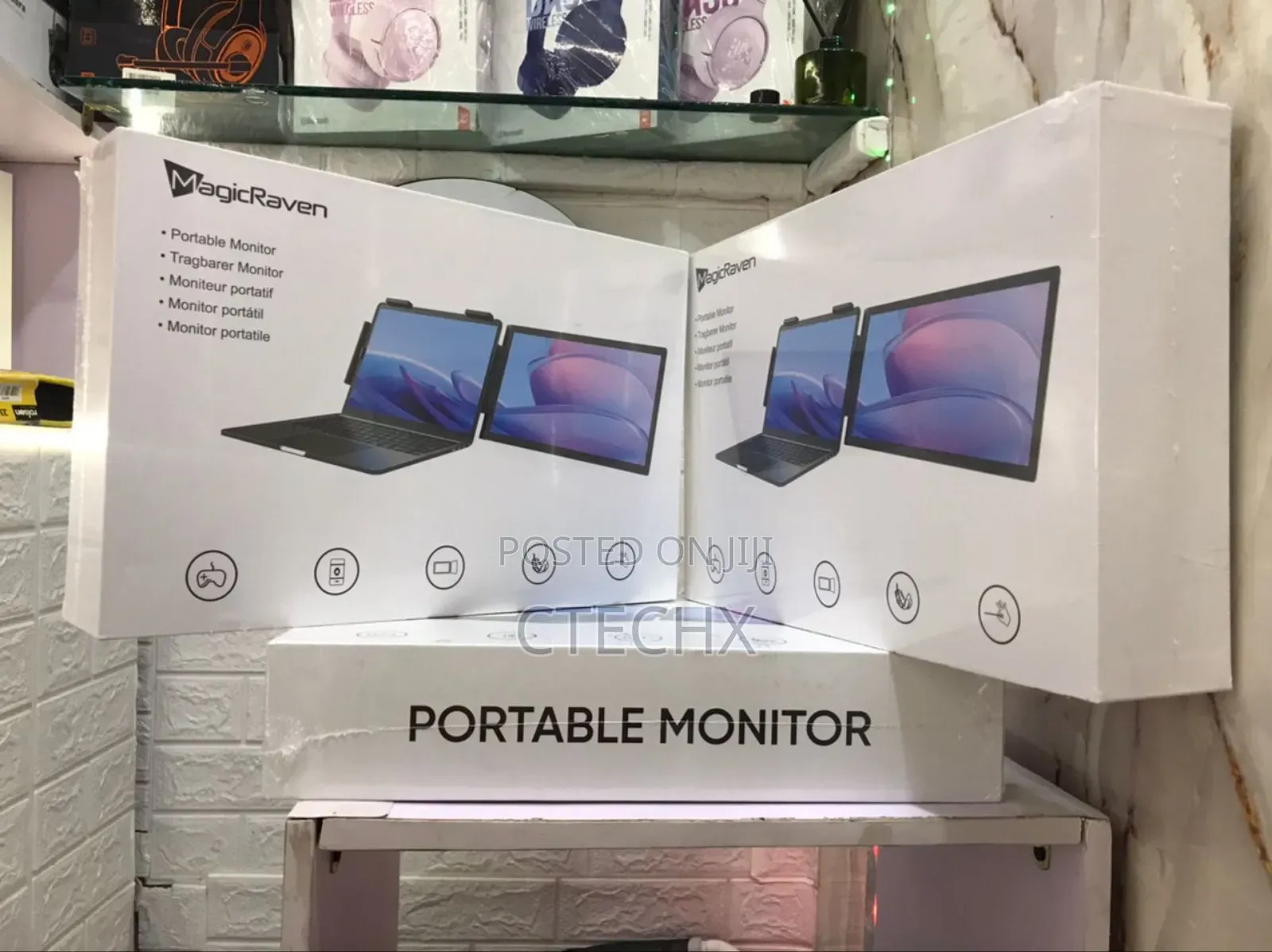 Dual Laptop Screen Extender . Portable Monitor For Laptops 14"-16"