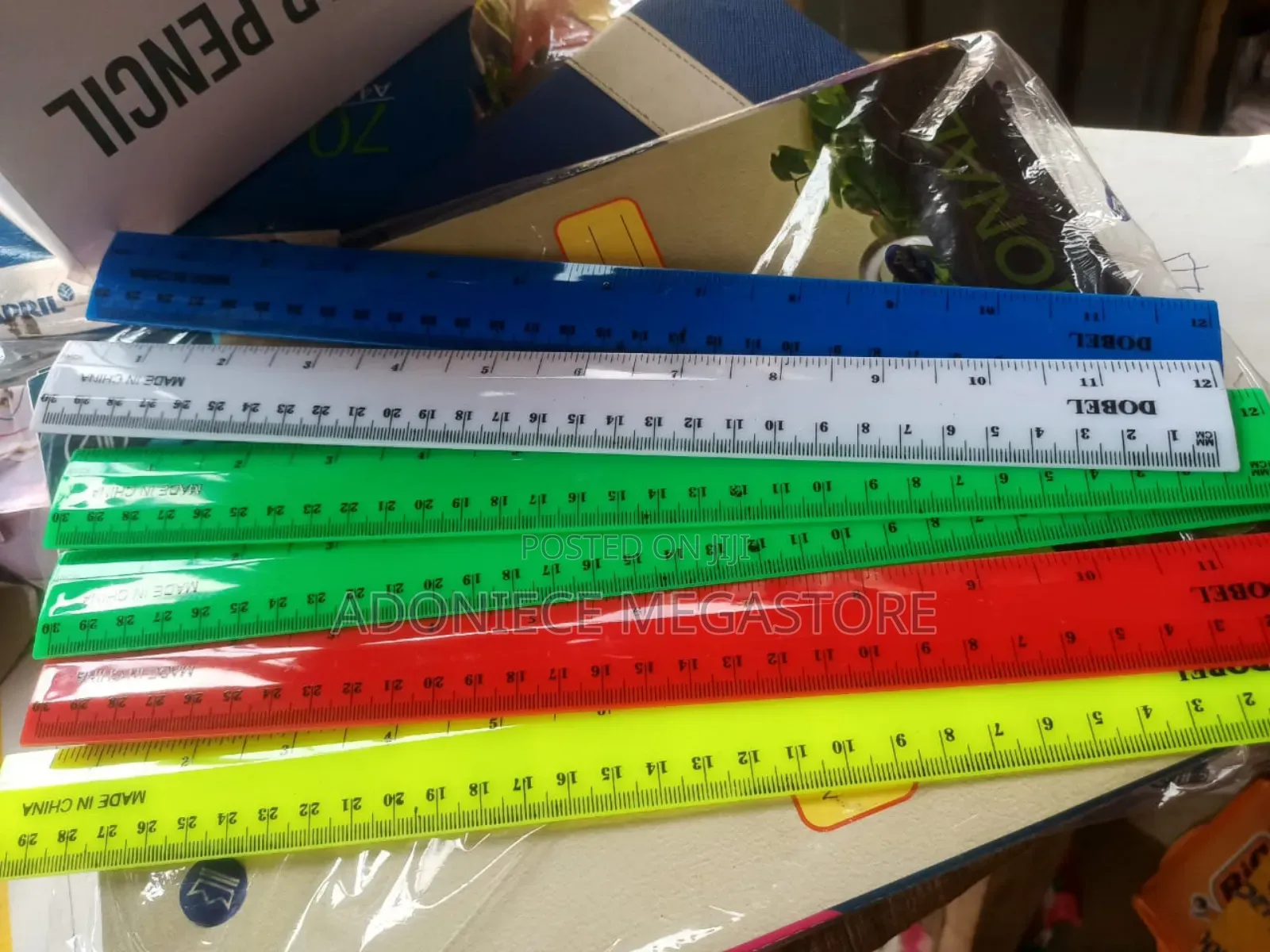 Plastic and Metal Ruler