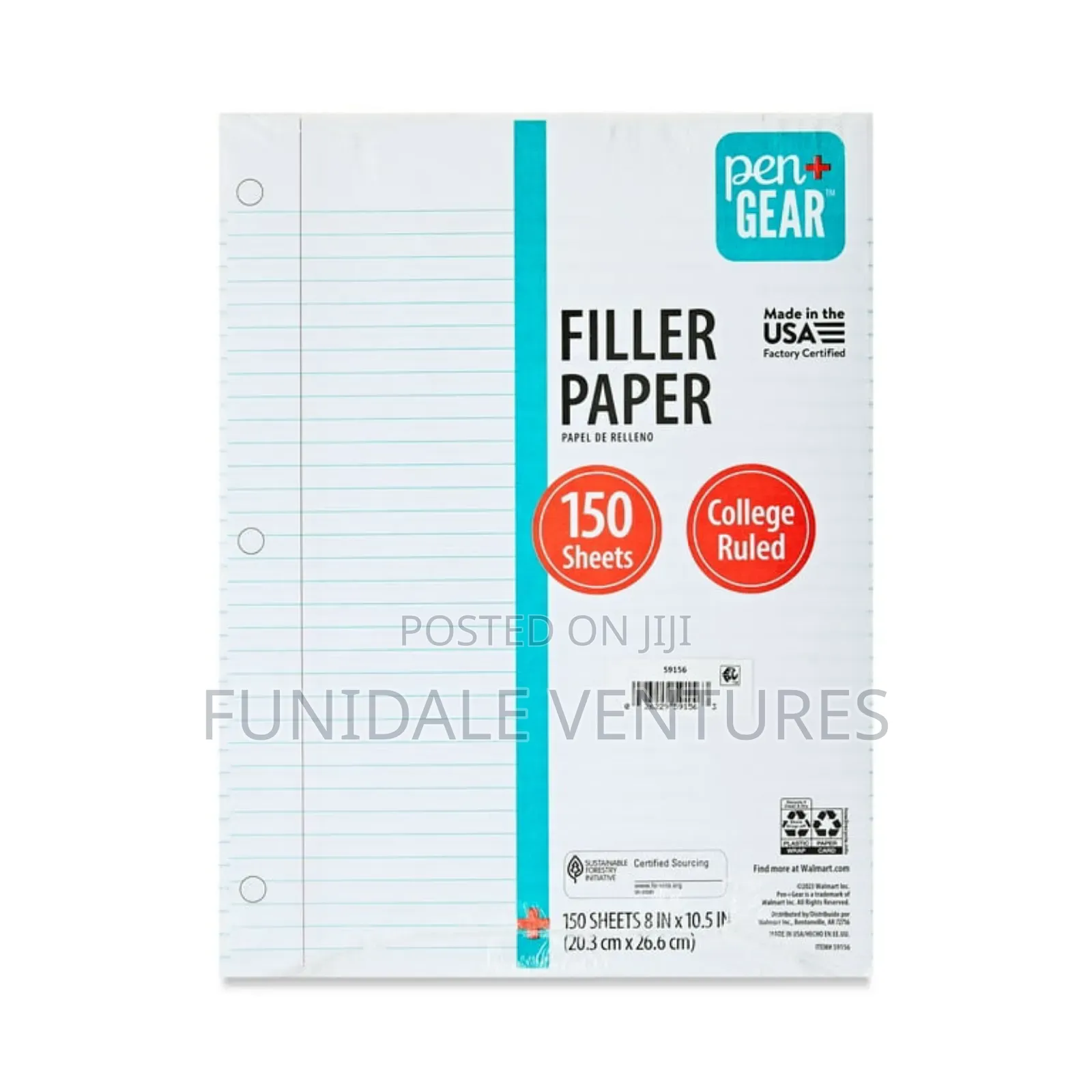 Pen+Gear 150 Sheets Filler Paper