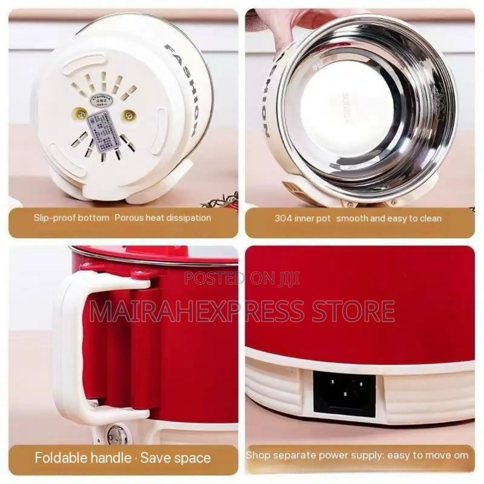 1.8ltr Non-Stick Traveling Electric Cooking Pot (H4m3k)