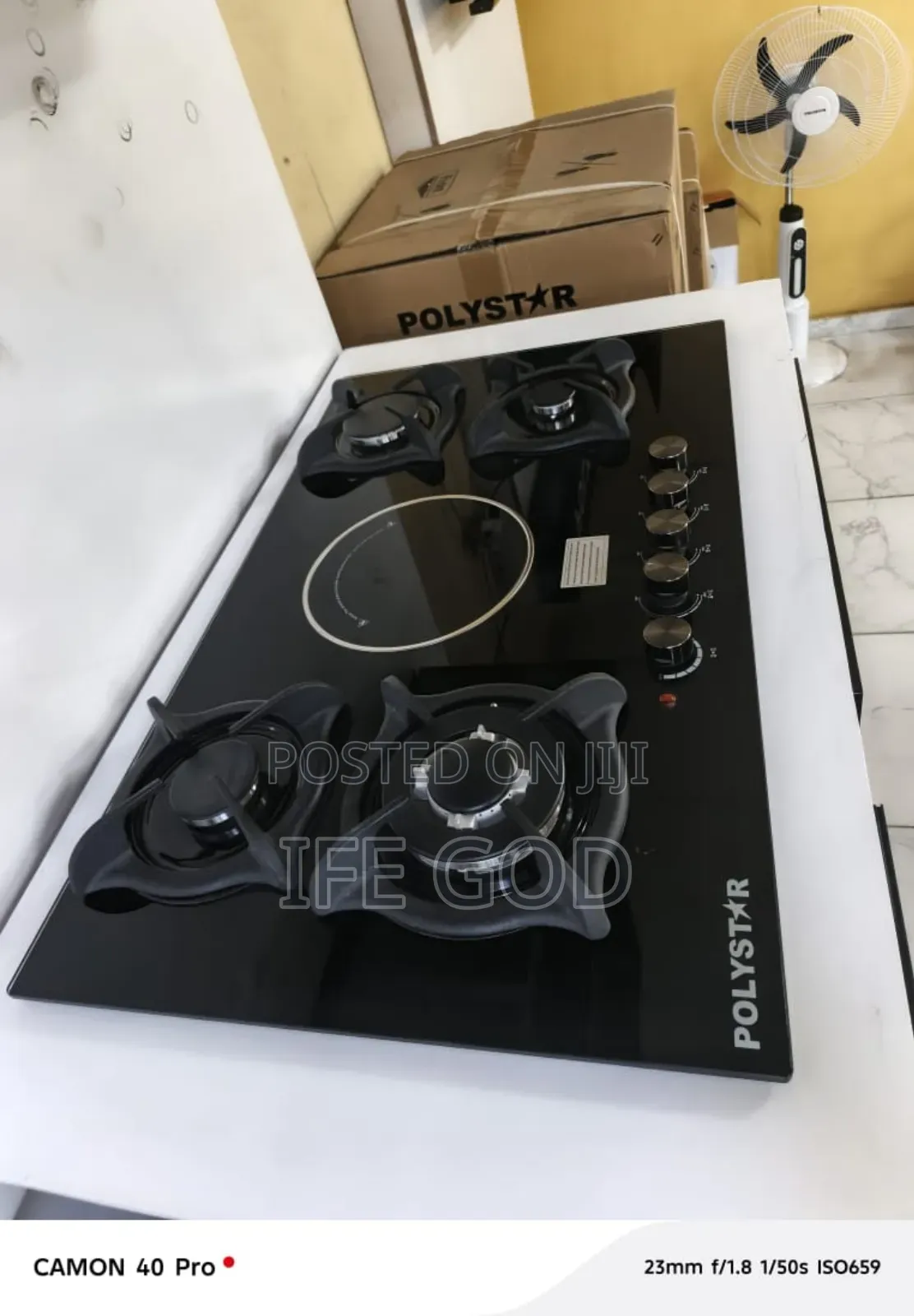 Original High Quality Polystar Low Voltage Built-in Gas Ele Cooker