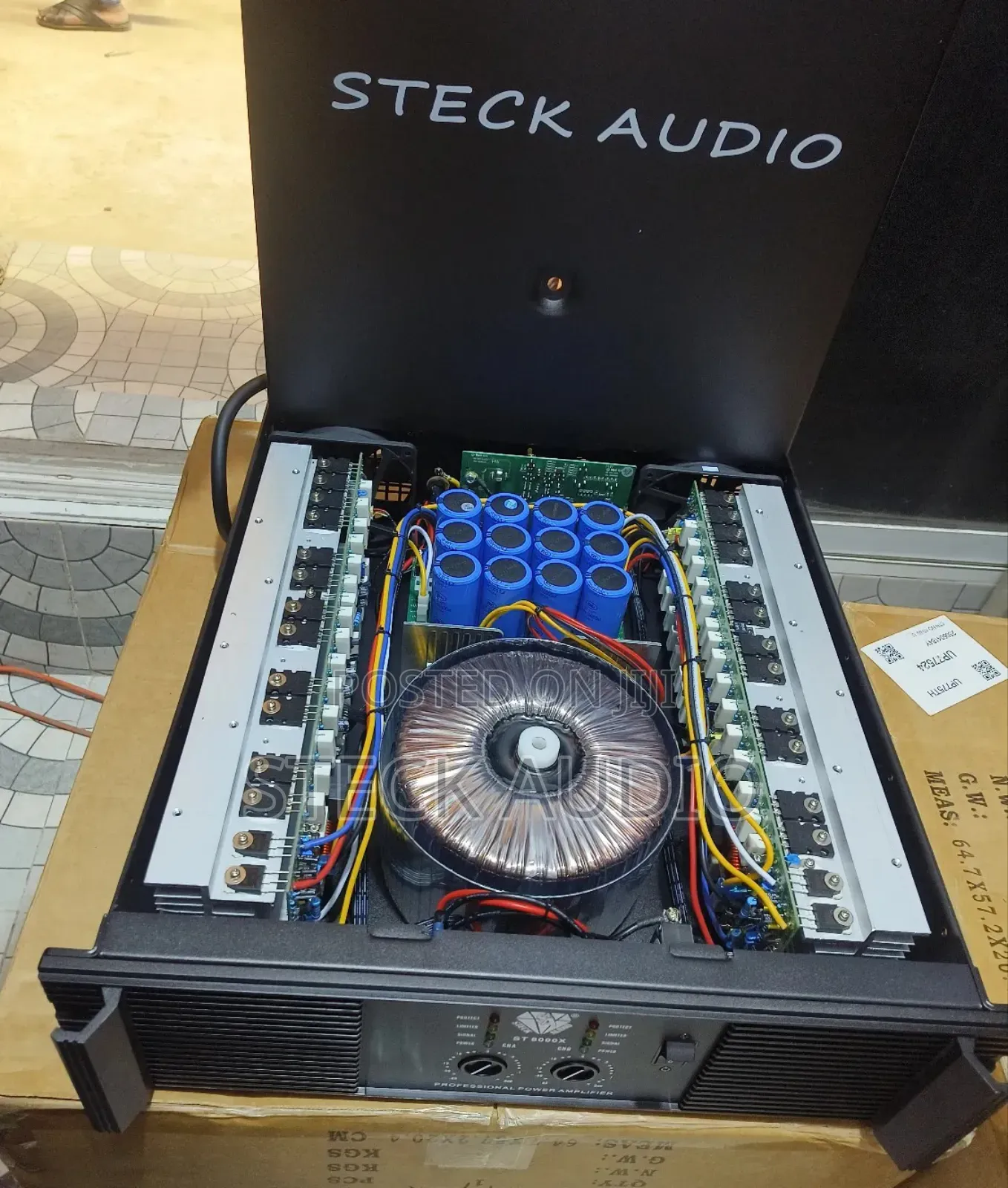 St 8000x Steck Audio Professional Power Amplifier System.