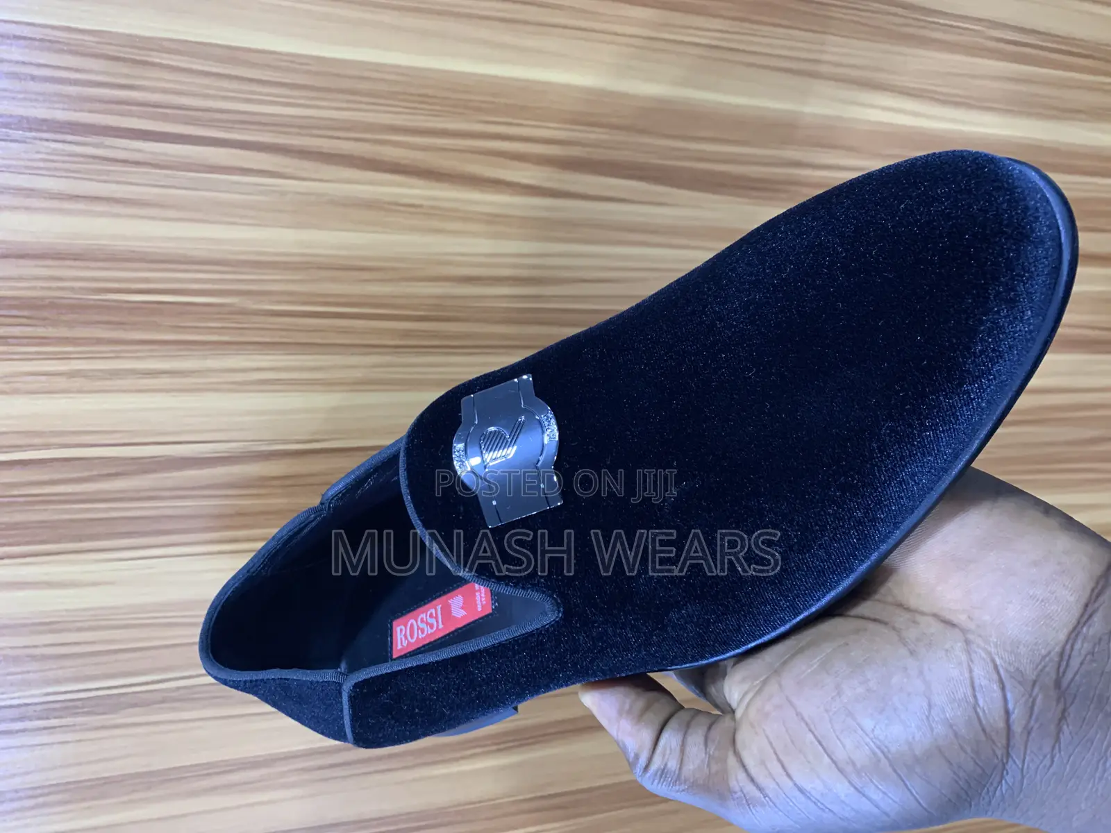 Italian Rossi Velvet Shoes 40-46