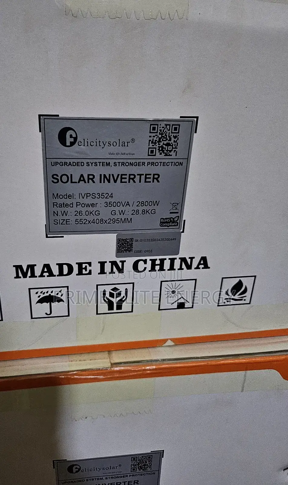 Felicity 3.5kva Ivps Solar Inverter 24v
