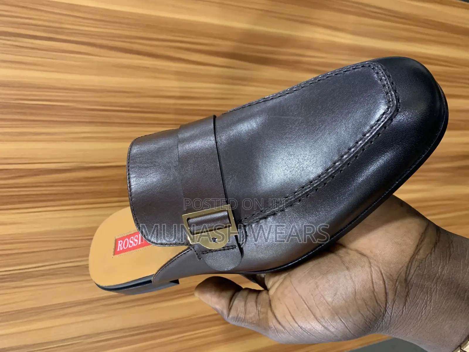 Italian Rossi Leather Half Shoe 40-46,Nationwide Delivery