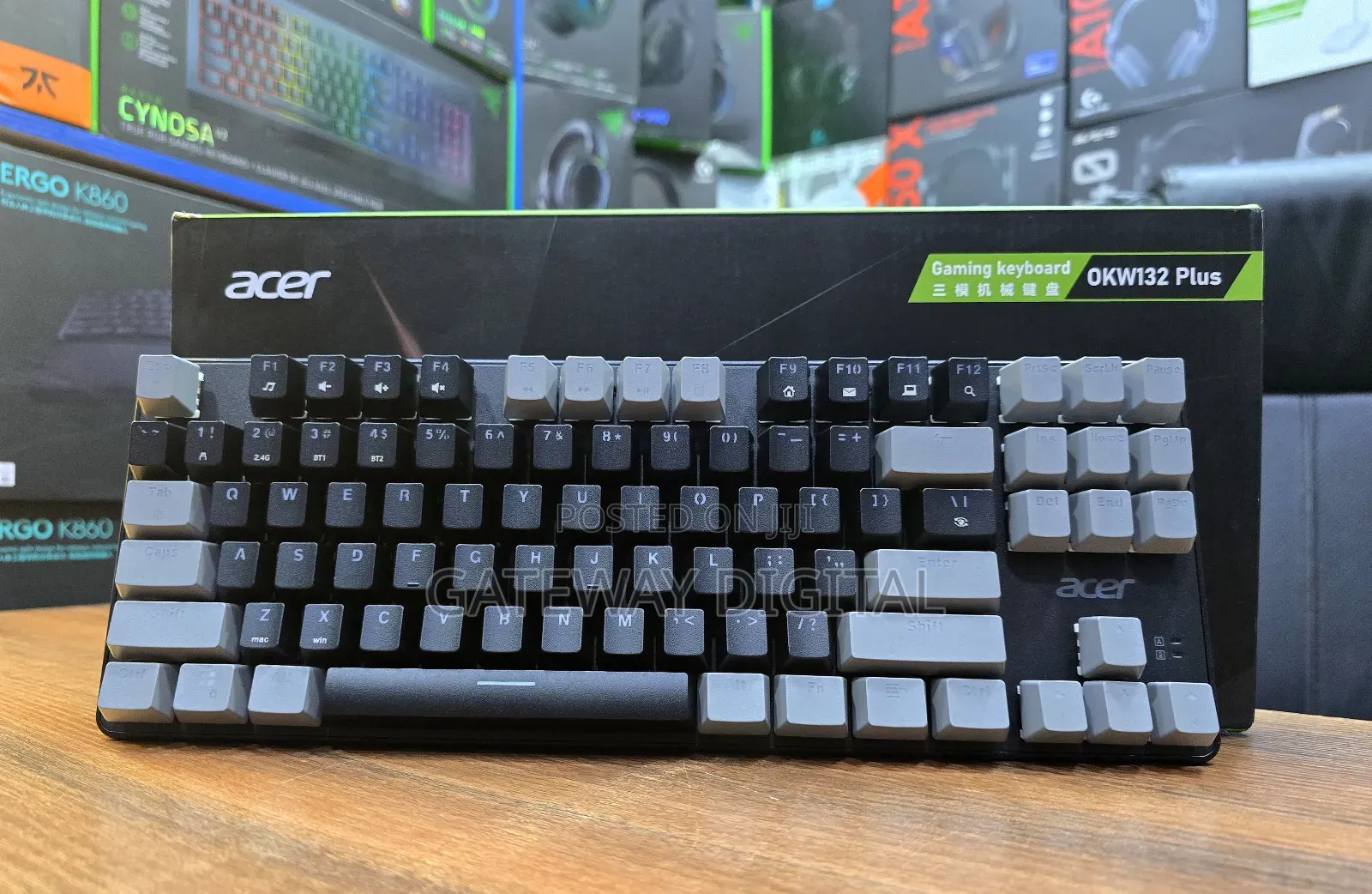 Acer Okw132 87-keys Rgb Wireless Bluetooth Mechanical Gaming Keyboard