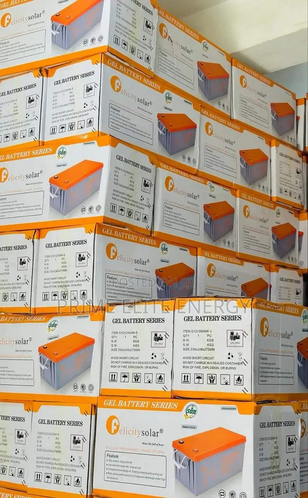 Felicity 200ah Gel Battery 12v