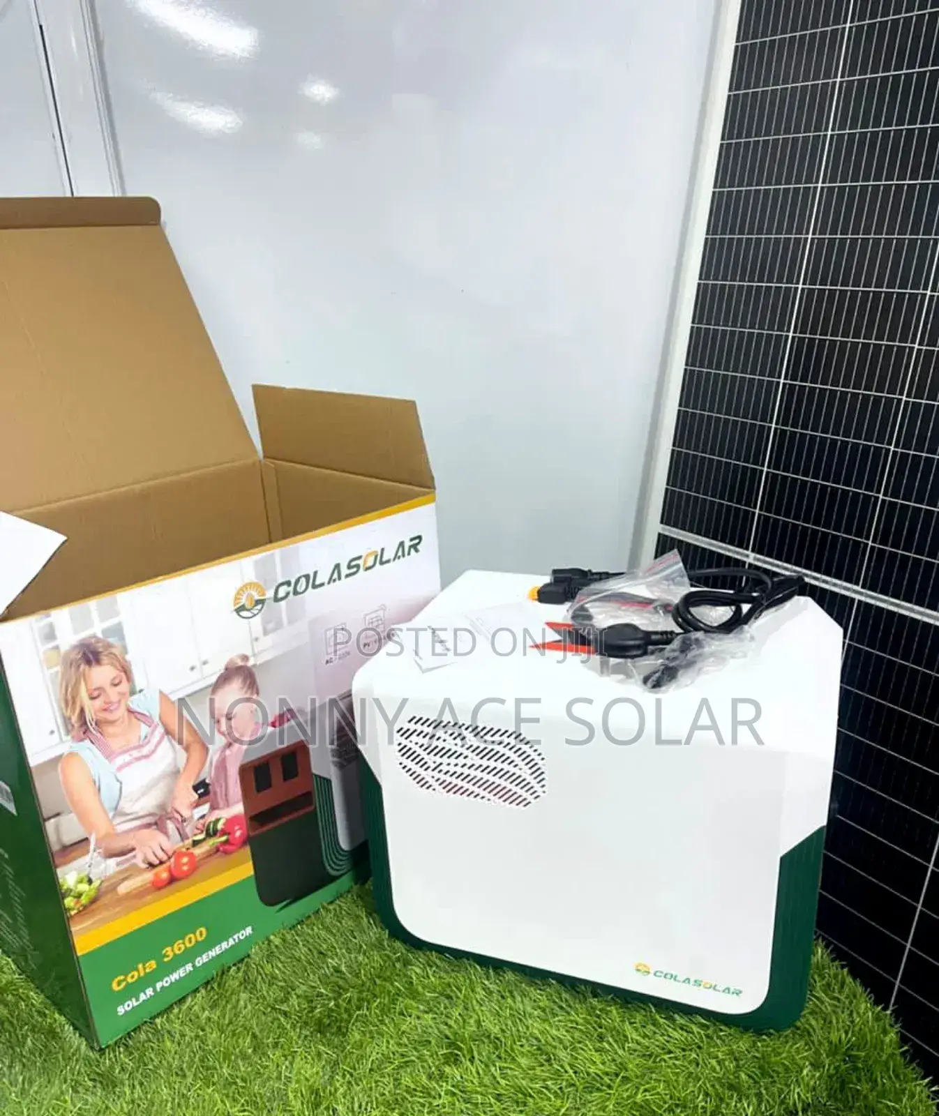 Cola 3600 All In One Solar Generator 1.2kva 3.6kwh Lithium Battery