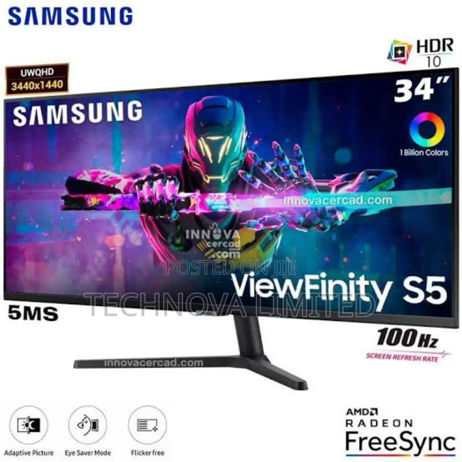 Samsung Viewfinity S50gc 34inch 100hz Ultra WQHD Va Monitor