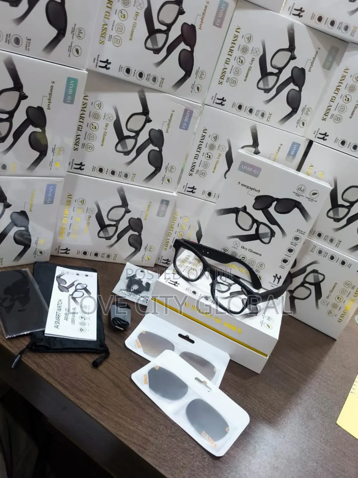 Aimb-g1 Smart Glass 5mp Hd Camera Video Ai Translation Chatgpt Bt Call