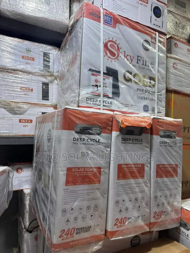 This Is 220/240amps Solar Tubular Battery