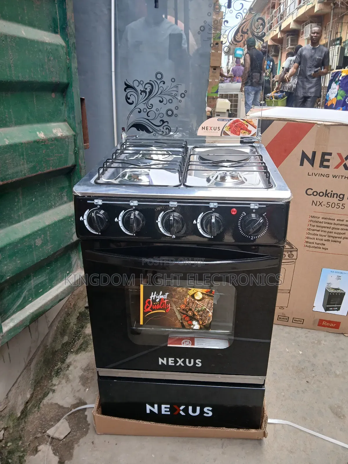 Original Nexus Standing Gas Cooker 3 Gas 1 Electric 50x50cm