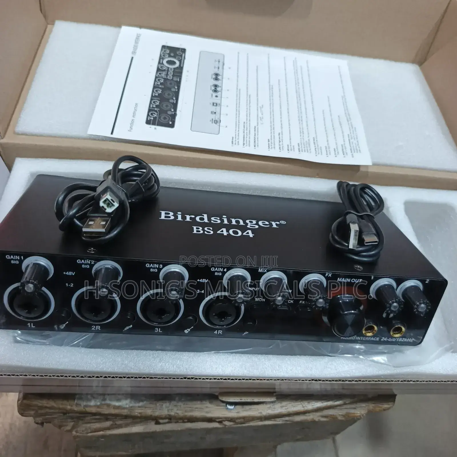 Original Birdsinger Bs-404 Studio Soundcard .