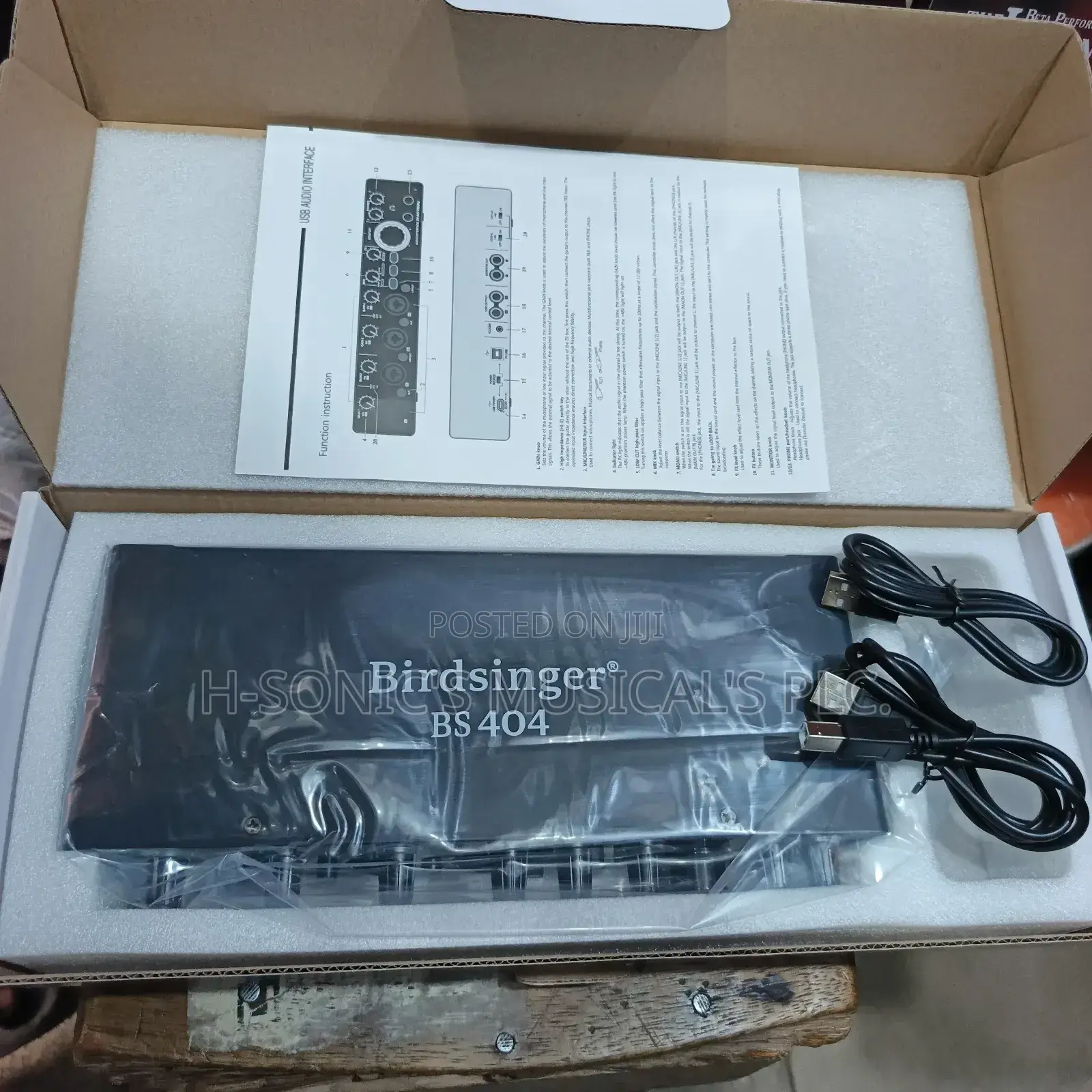 Original Birdsinger Bs-404 Studio Soundcard .
