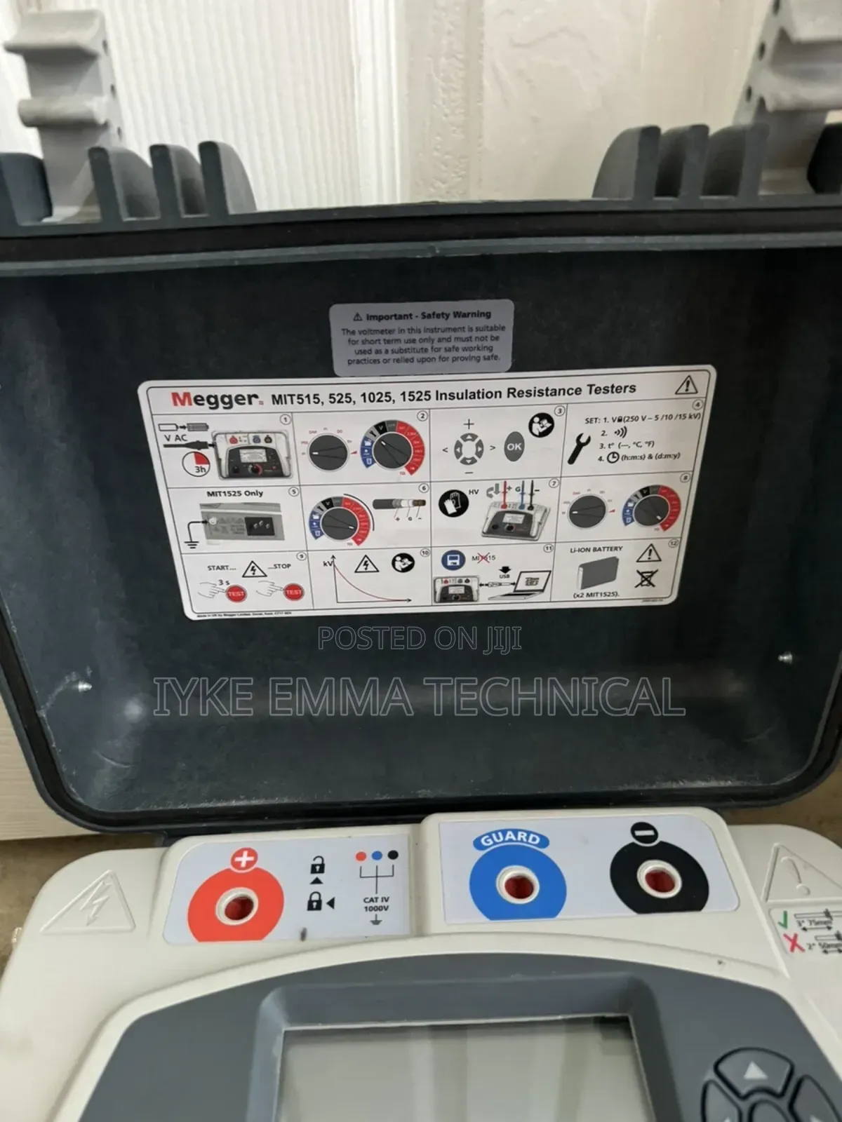 Megger Mit1525 15 Kv High Voltage Insulation Resistance Tester