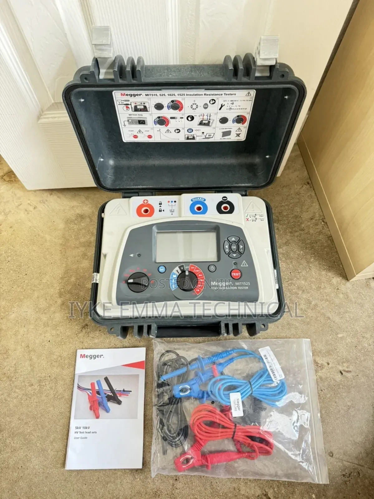 Megger Mit1525 15 Kv High Voltage Insulation Resistance Tester