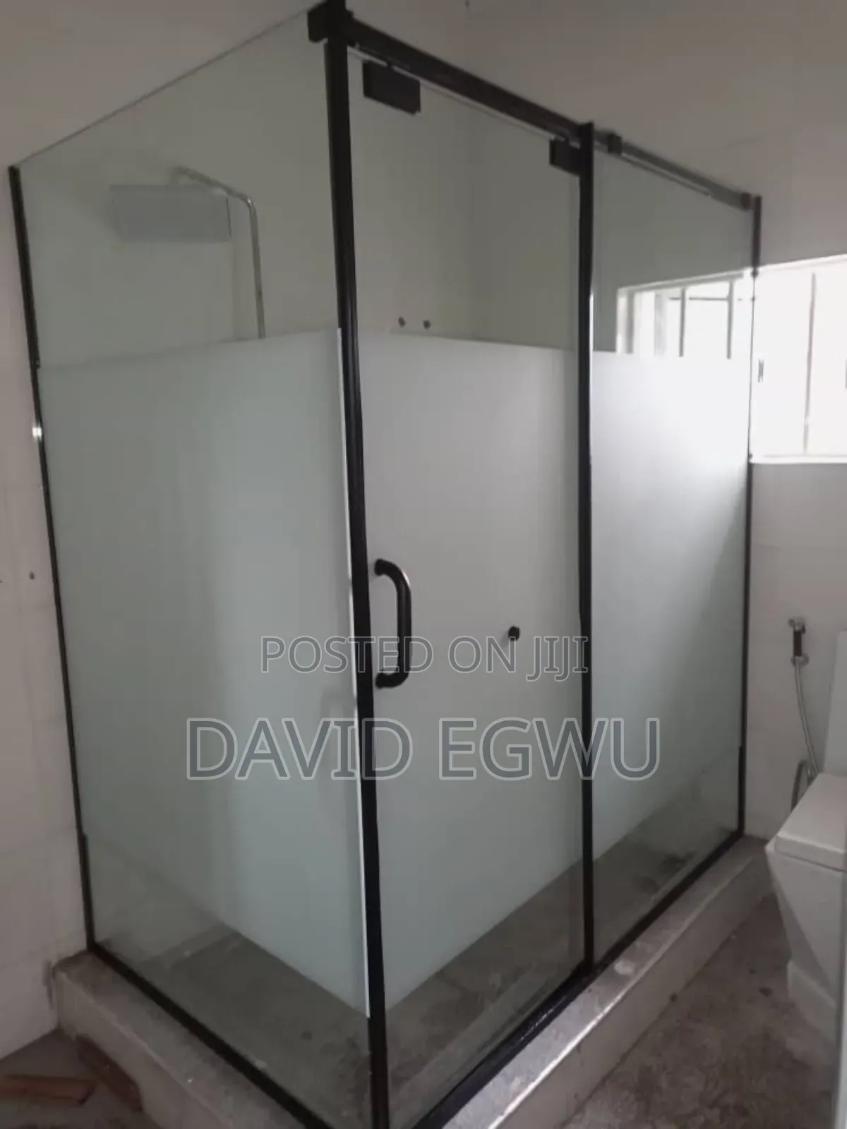 Frosted Glass Shower Cubicle