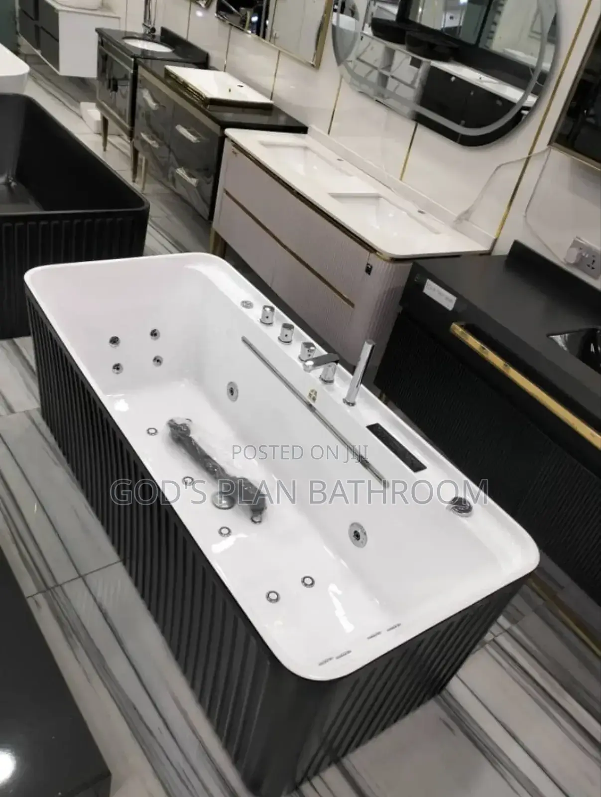 Acrylic Single Bathtub With Jet