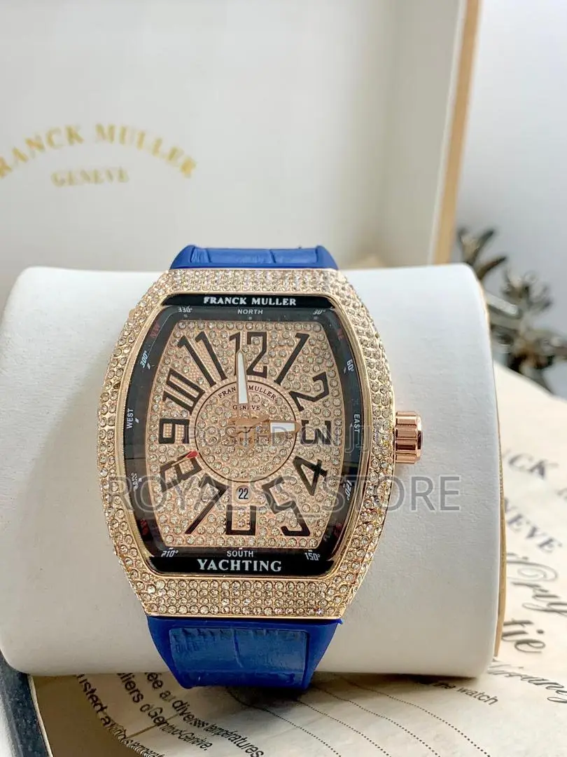 Luxury Franck Muller Yachting Leather Strap Watch