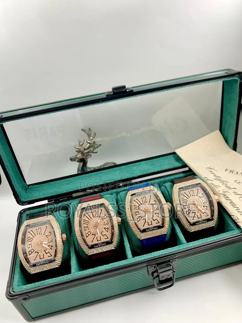 Luxury Franck Muller Yachting Leather Strap Watch