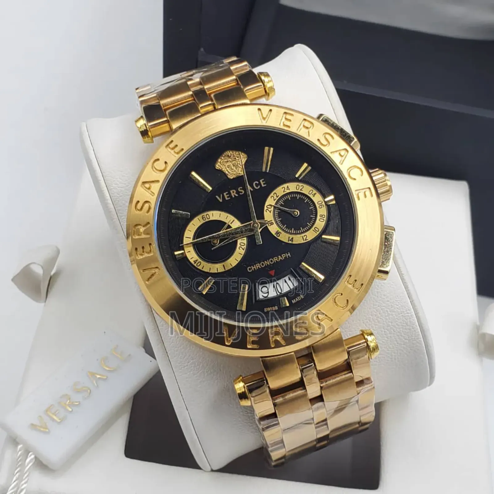 Versace Inspired Men's Watch - Battery Powered Chronograph