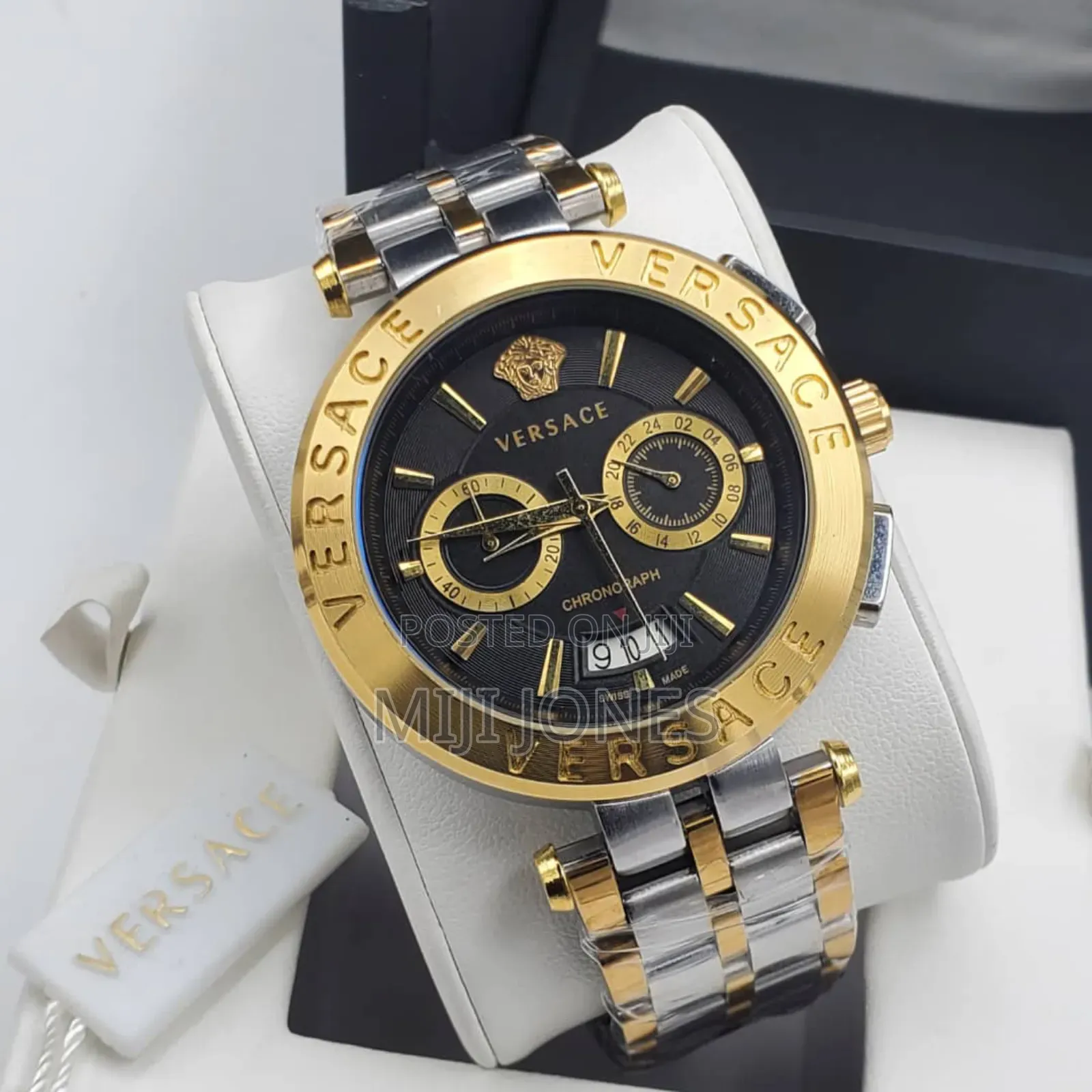 Versace Inspired Men's Watch - Battery Powered Chronograph