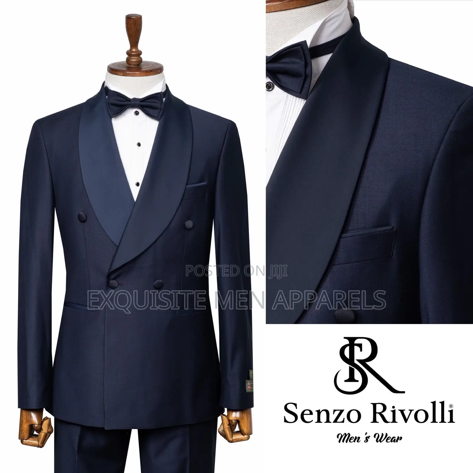 Italian Senzo Rivolli Slimfit Dinner Tuxedo Men’S Suit