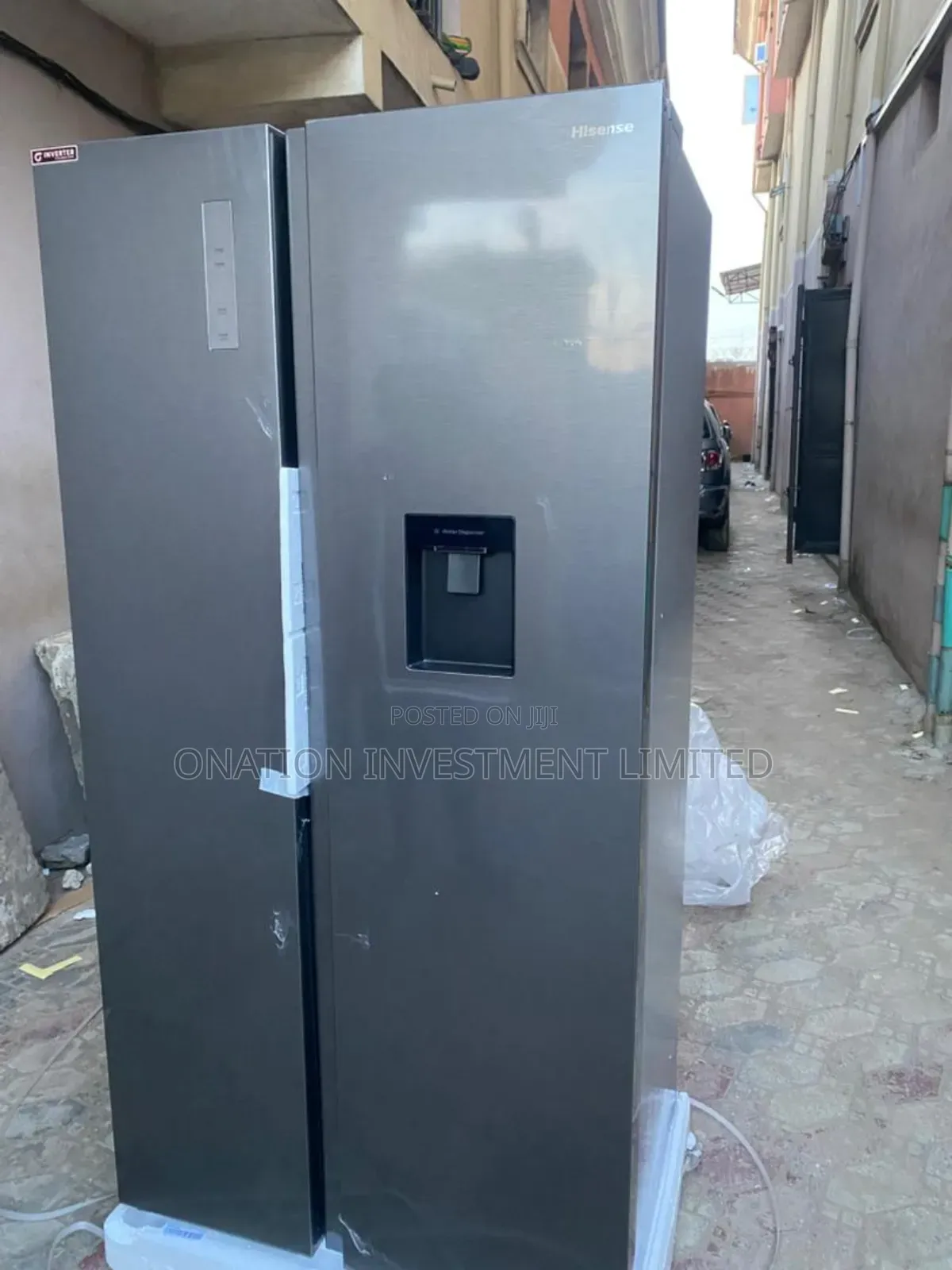 529l Hisense Side-by-Side Refrigerator With Water Dispenser