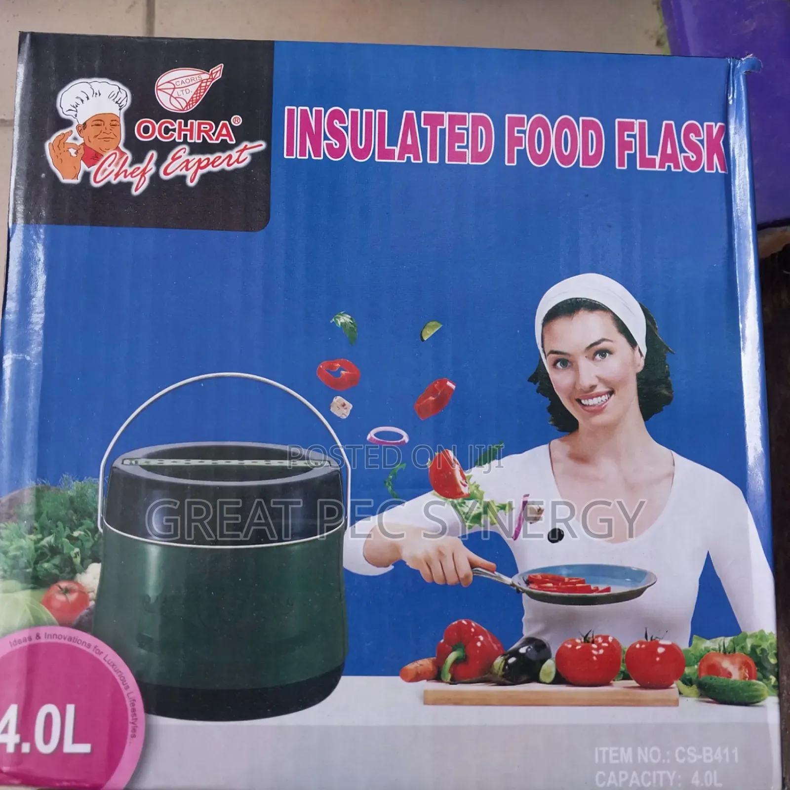 4 Liters Insulated Food Flask