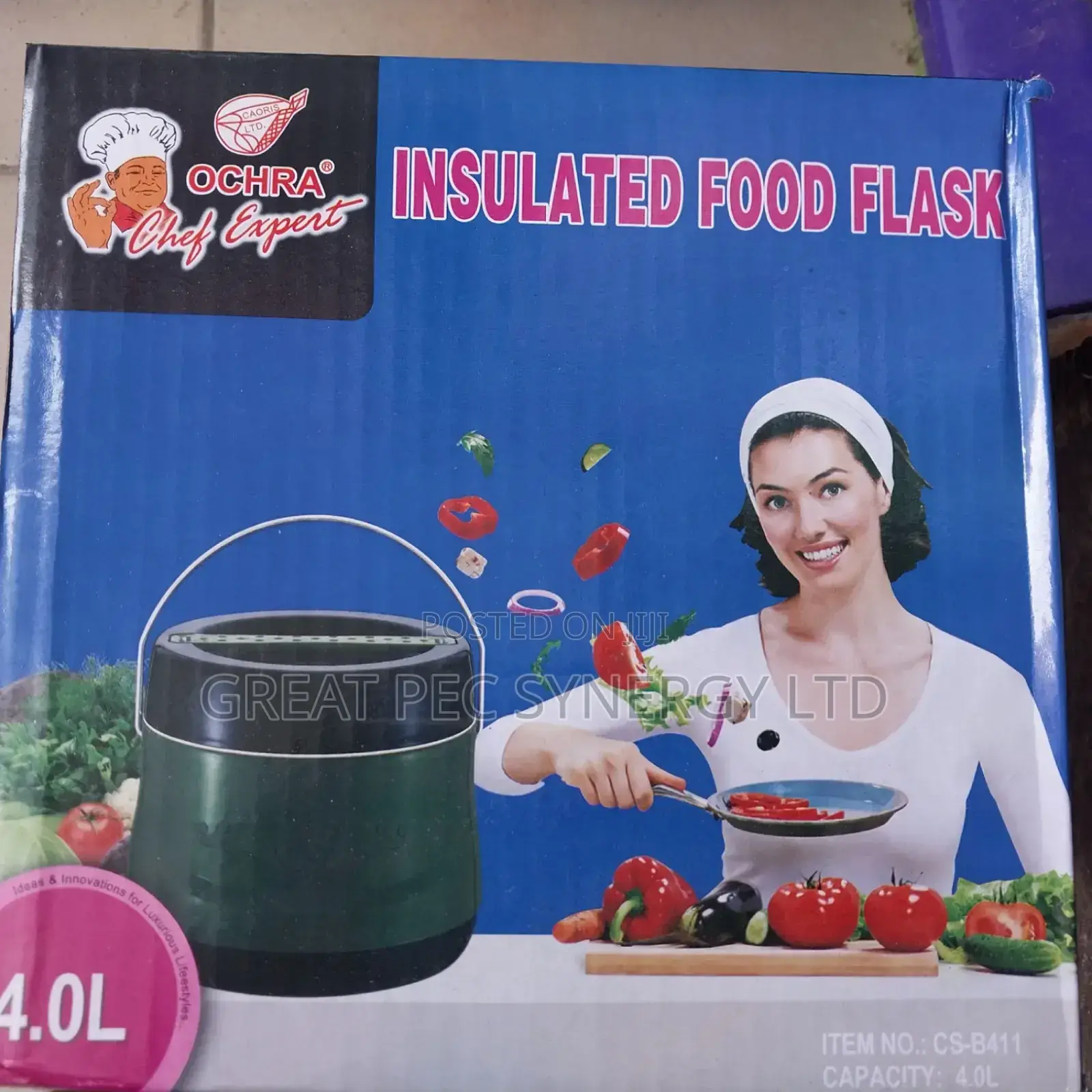 4 Liters Insulated Food Flask