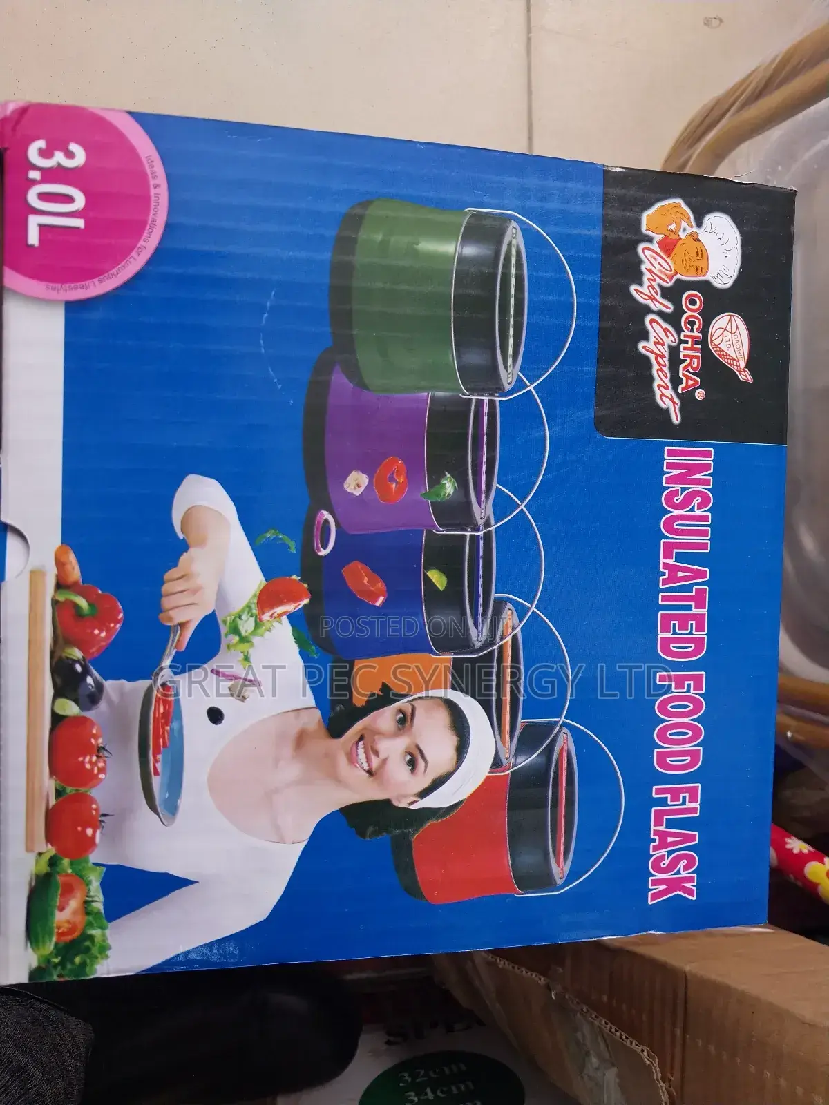 3 Liters Insulated Food Flask