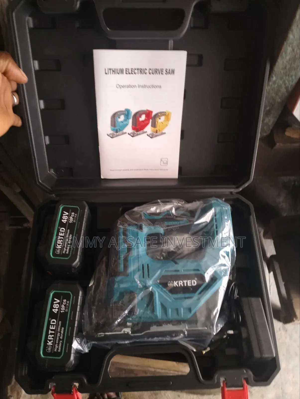 Krted Cordless Jigsaw Machine With 2 Batteries