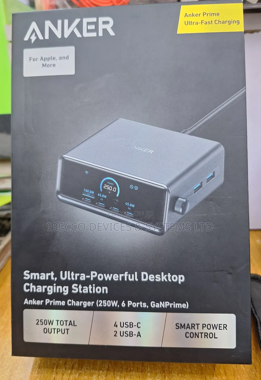 Anker 250w Smart Ultra- Powerful Desktop Charging Station