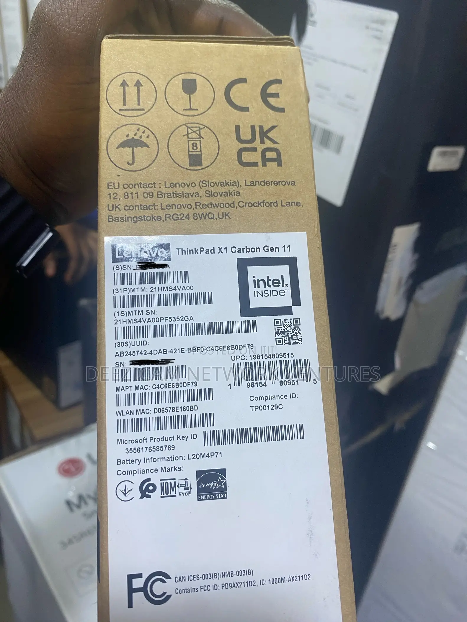 New Laptop Lenovo ThinkPad X1 Carbon 16GB Intel Core Ultra 7 SSD 1T