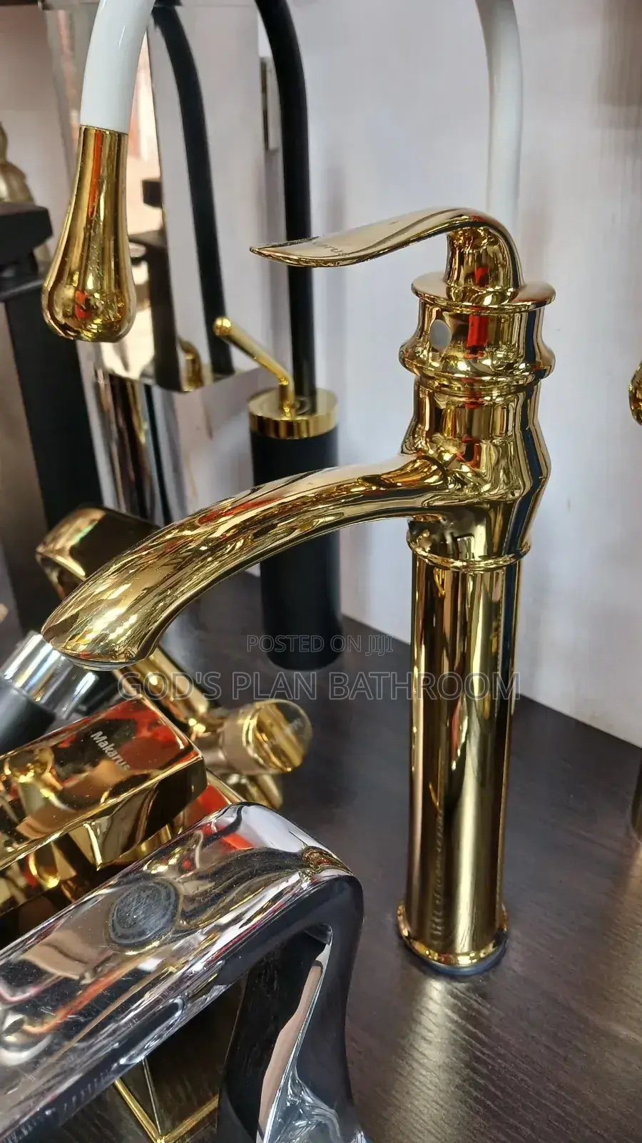 Gold Basin Mixer Tap