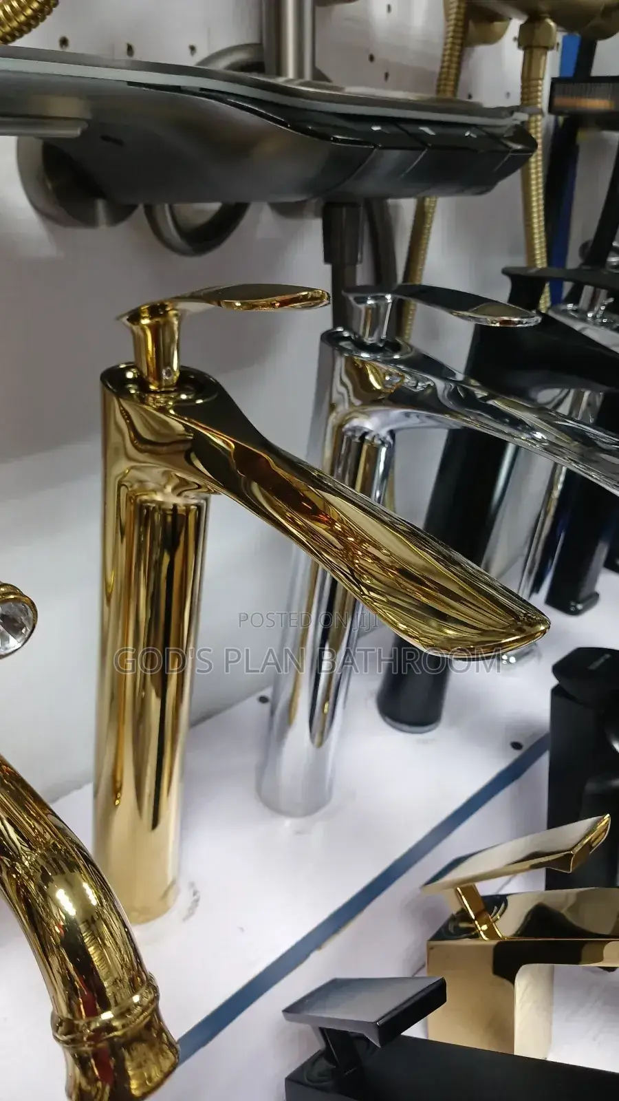 Gold Basin Mixer Tap