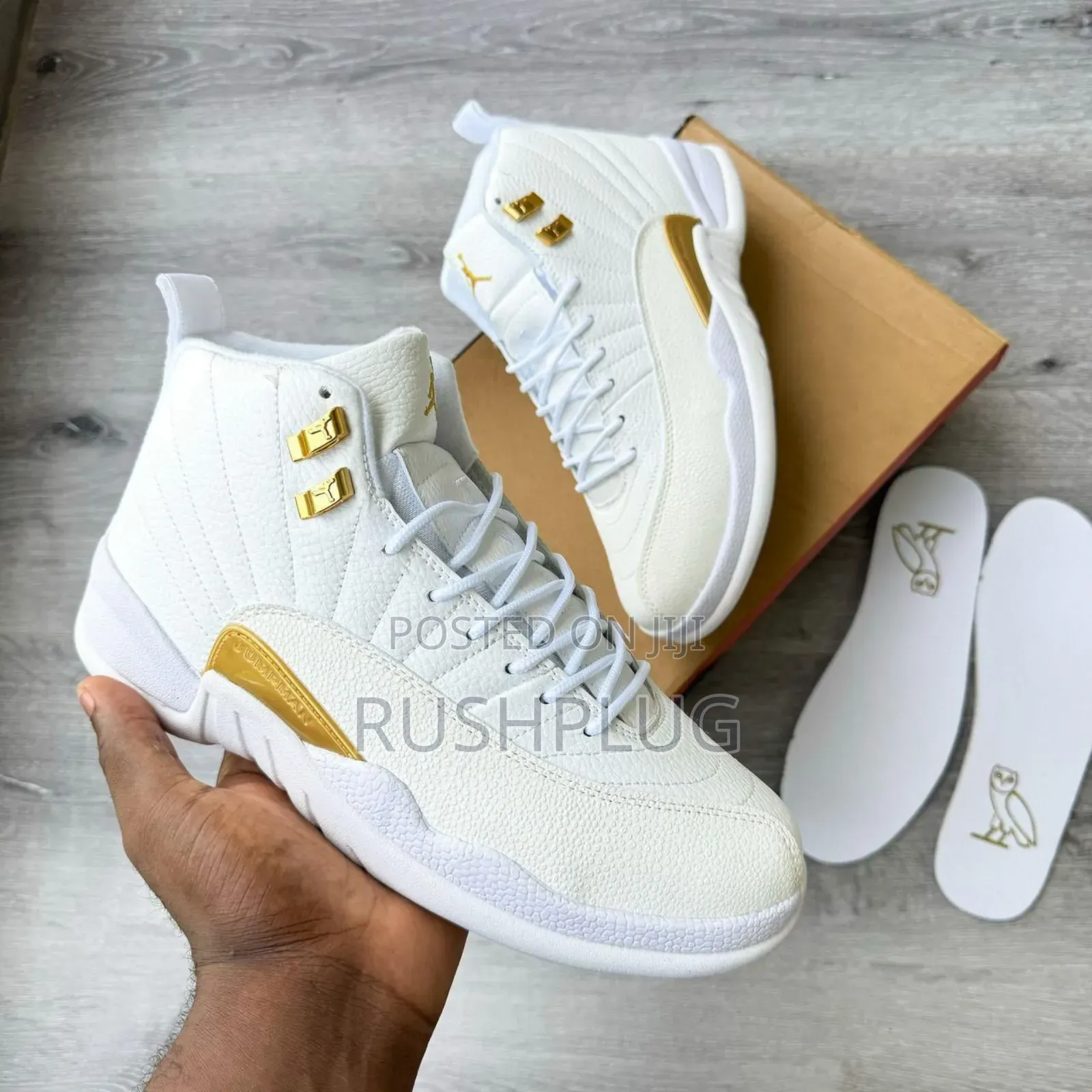 Ovo X Air Jordan 12 Retro ”White/Gold”