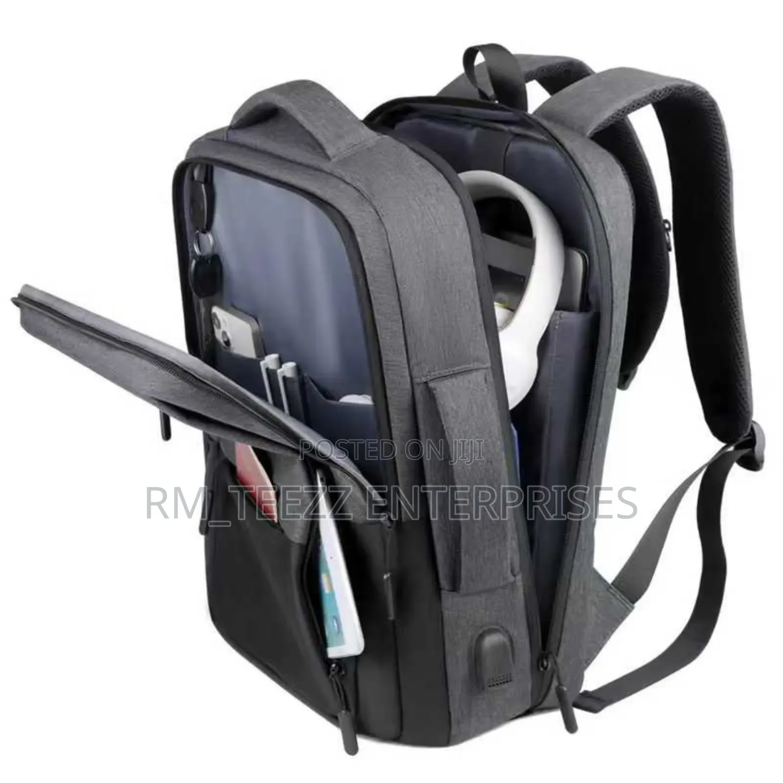 Two-Toned Multifunctional High-End Business Laptop Backpack