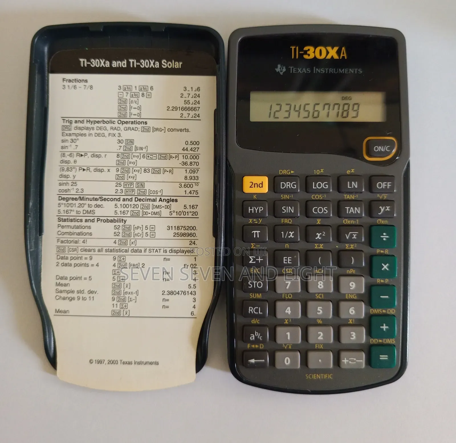 Texas Instruments Ti-30xa Scientific Calculator