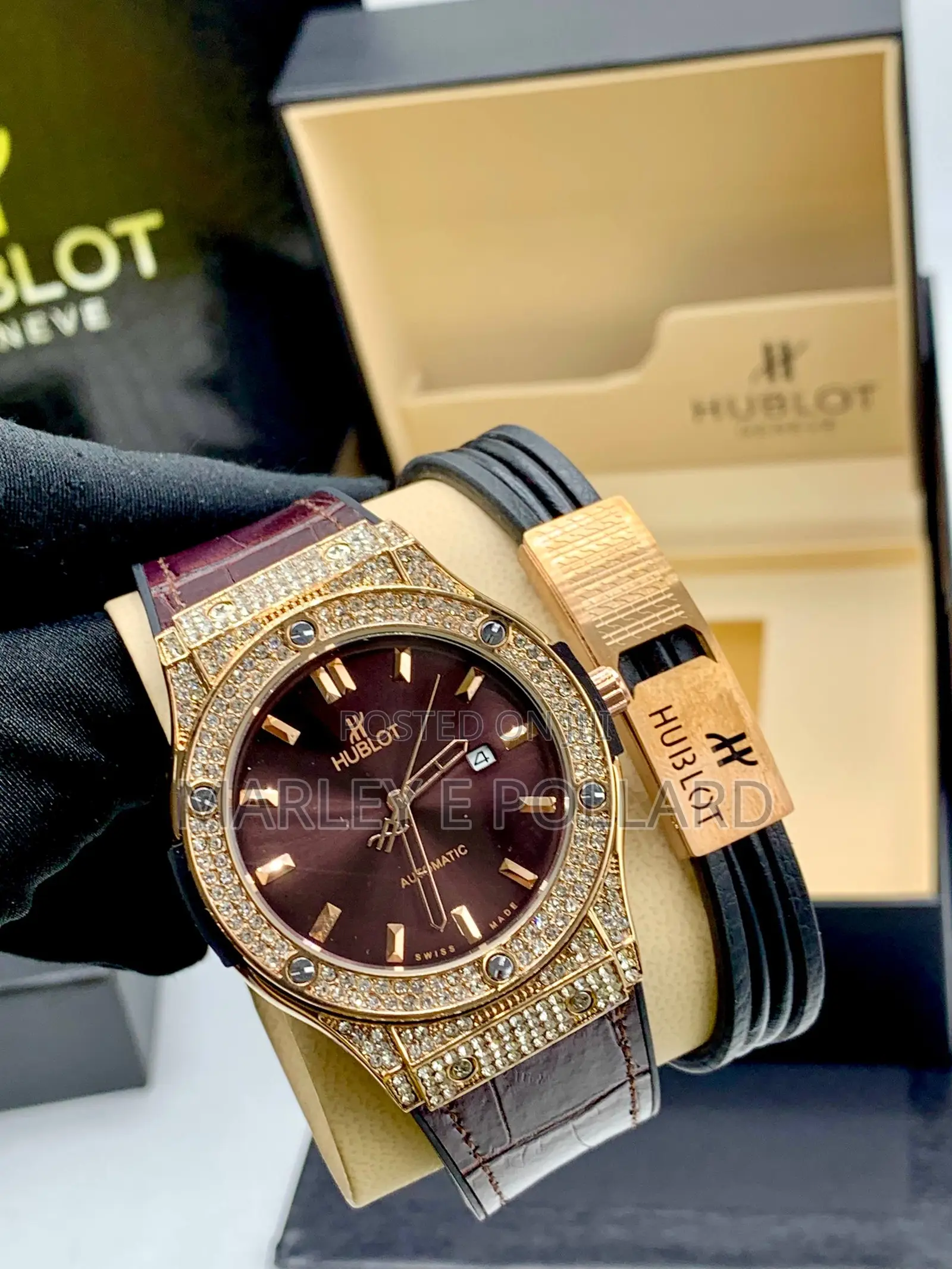 Gold Hublot Wristwatch