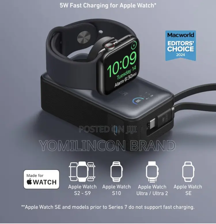 Anker Maggo Power Bank for Apple Watch, Officially Certified 10,000mah
