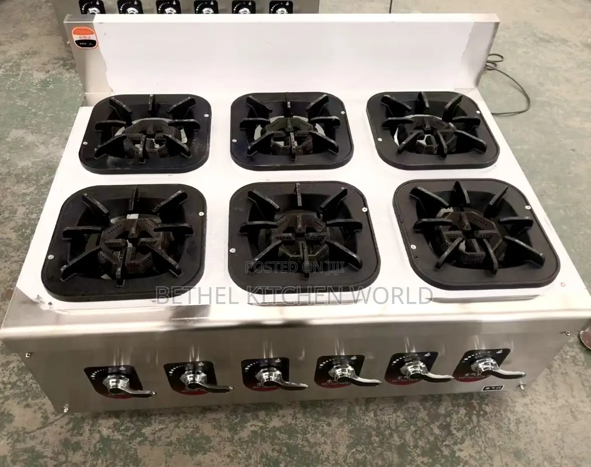 Commercial 6 Burner Cooker